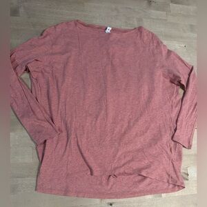 Lululemon women’s back in action 3/4 sleeve tee shirt